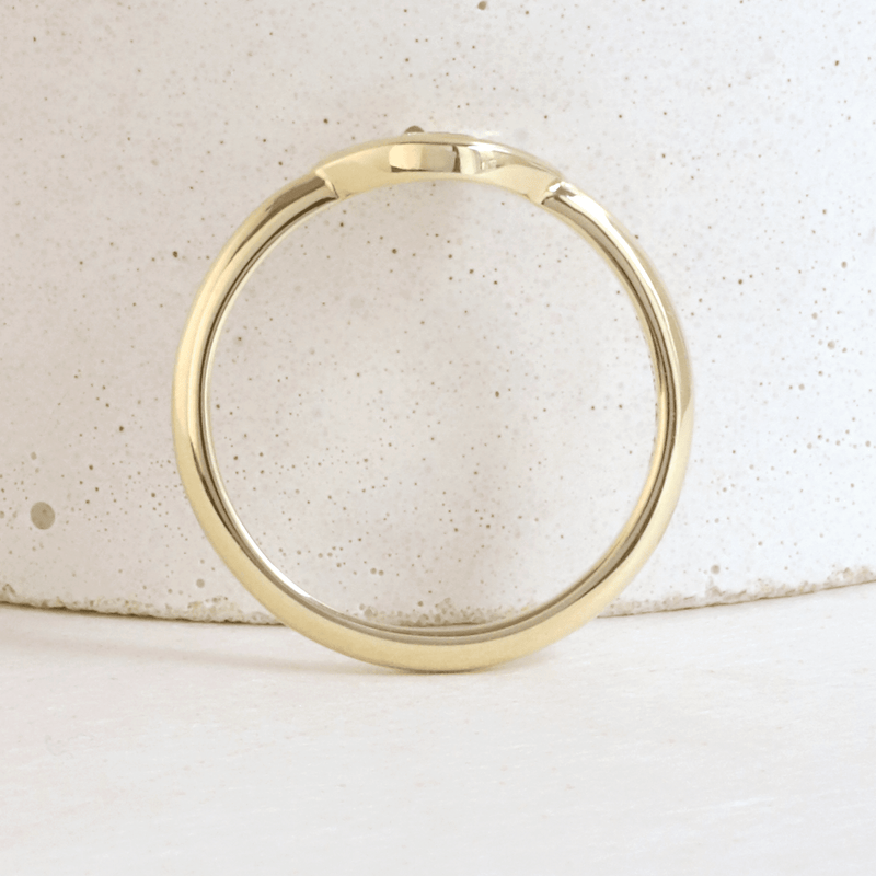 Ethical Jewellery & Engagement Rings Toronto - Evil Eye Ring in Yellow Gold - FTJCo Fine Jewellery & Goldsmiths