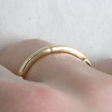 Ethical Jewellery & Engagement Rings Toronto - 2 mm Bamboo Band in Yellow Gold - FTJCo Fine Jewellery & Goldsmiths