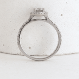 Ethical Jewellery & Engagement Rings Toronto - 0.44 ct Grey Mist Love Note Halo - FTJCo Fine Jewellery & Goldsmiths