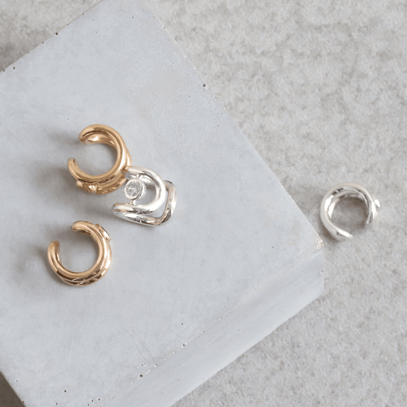 Ethical Jewellery & Engagement Rings Toronto - Parliament Duo Gemset Ear Cuff in Yellow - FTJCo Fine Jewellery & Goldsmiths