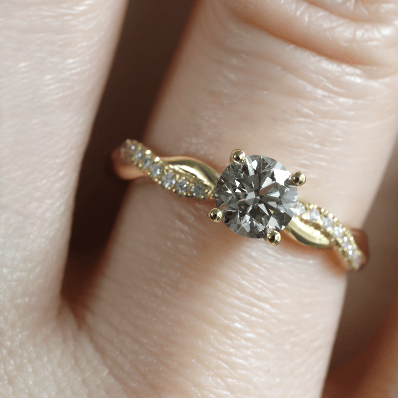 Grey diamond engagement ring canada discount