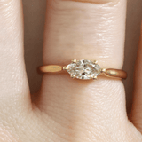 Ethical Jewellery & Engagement Rings Toronto - 0.45 ct Marquise Brilliant Horizontal Avery in Yellow Gold - FTJCo Fine Jewellery & Goldsmiths