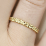 Ethical Jewellery & Engagement Rings Toronto - Ceres Petite Band in Yellow Gold - FTJCo Fine Jewellery & Goldsmiths