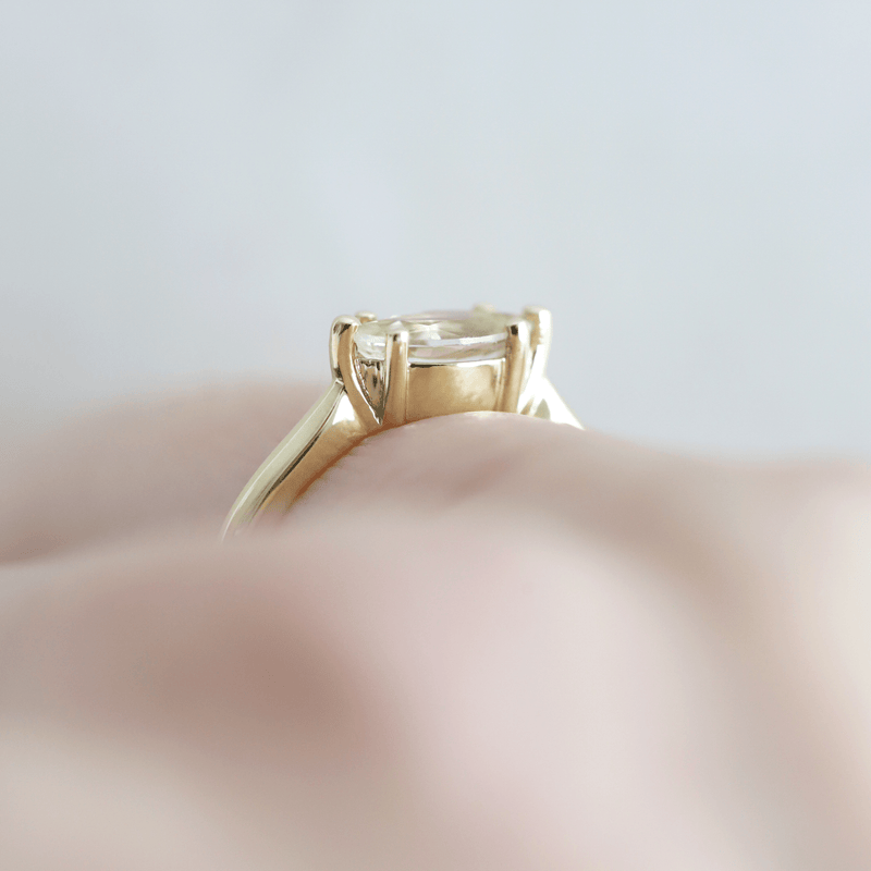 Ethical Jewellery & Engagement Rings Toronto - 0.62 ct Flaw Yellow Marquise Avery in Yellow Gold - FTJCo Fine Jewellery & Goldsmiths