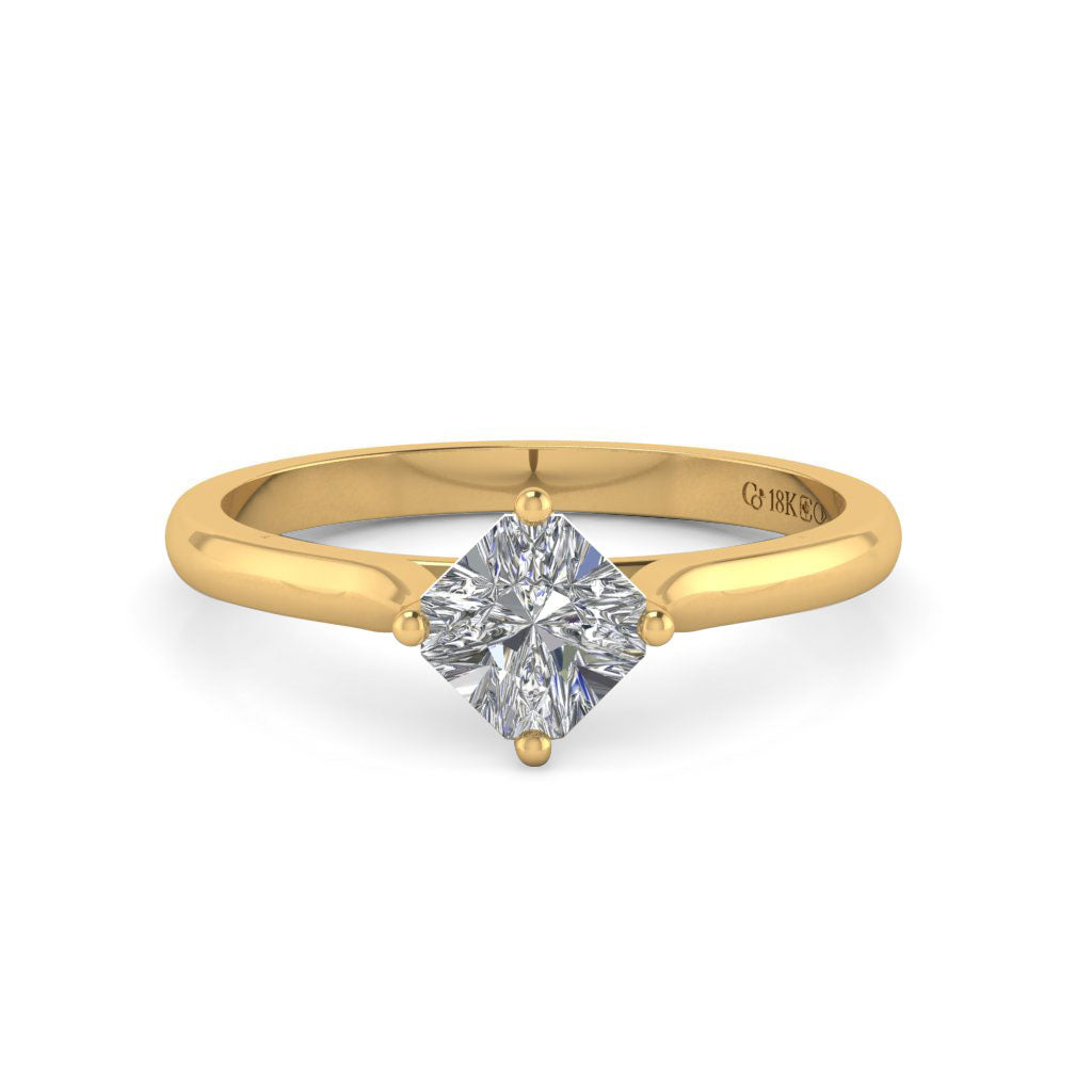Square Contemporary Love Note Solitaire