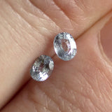 Ethical Jewellery & Engagement Rings Toronto - 0.51 tcw Blue Nuance Oval Sapphire Pair - Fairtrade Jewellery Co.