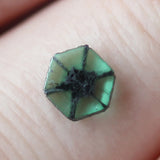 Ethical Jewellery & Engagement Rings Toronto - 0.68 ct Hexagonal Trapiche Emerald Slab - Fairtrade Jewellery Co.