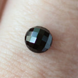 Ethical Jewellery & Engagement Rings Toronto - 0.66 ct Black Round Rose Cut Spinel - Fairtrade Jewellery Co.
