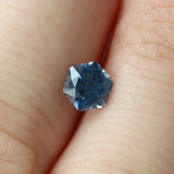 Ethical Jewellery & Engagement Rings Toronto - 0.86 ct Deep Indigo Blue Hexagon Modified Brilliant - Fairtrade Jewellery Co.