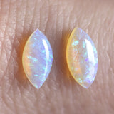 Ethical Jewellery & Engagement Rings Toronto - 2.07 tcw White Marquise Opal Pair - Fairtrade Jewellery Co.