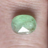 Ethical Jewellery & Engagement Rings Toronto - 1.95 ct Mint Green Oval Rose-Cut Beryl - Fairtrade Jewellery Co.