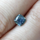 Ethical Jewellery & Engagement Rings Toronto - 1.10 ct Dark Teal Modified Square Cushion Brilliant Montana Sapphire - Fairtrade Jewellery Co.