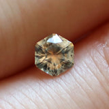 Ethical Jewellery & Engagement Rings Toronto - 0.59 ct Rose Tea Hexagonal Brilliant Montana Sapphire - Fairtrade Jewellery Co.