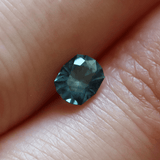 Ethical Jewellery & Engagement Rings Toronto - 0.75 ct Peacock Blue Elongated Octagonal Brilliant Montana Sapphire - Fairtrade Jewellery Co.