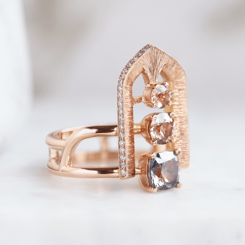 Ethical Jewellery & Engagement Rings Toronto - Sunset Arch Ring - FTJCo Fine Jewellery & Goldsmiths
